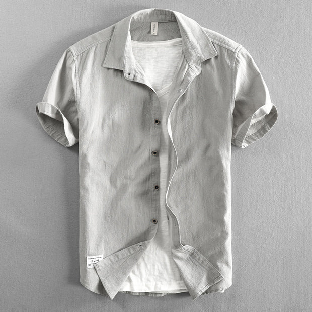 View details for Casual Loose Lapels Outer Wear Half Sleeve Top For Men