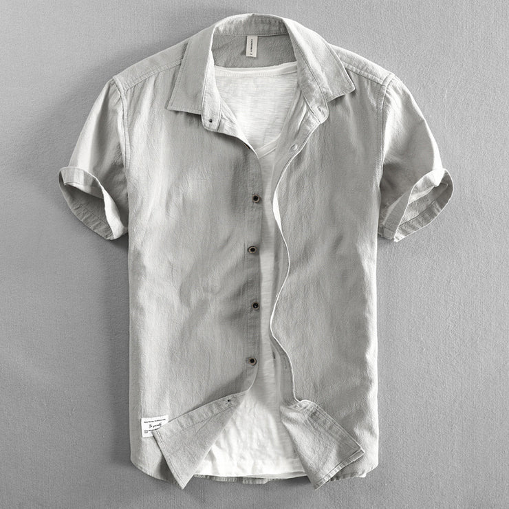 View details for Casual Loose Lapels Outer Wear Half Sleeve Top For Men