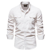 View details for Shirts For Men Wear Shirt College Tops Longsleeve Blue
