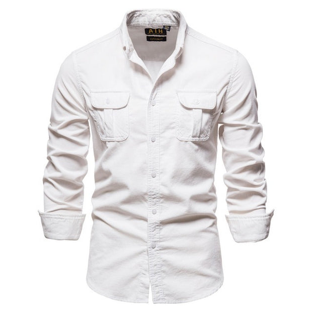 View details for Shirts For Men Wear Shirt College Tops Longsleeve Blue
