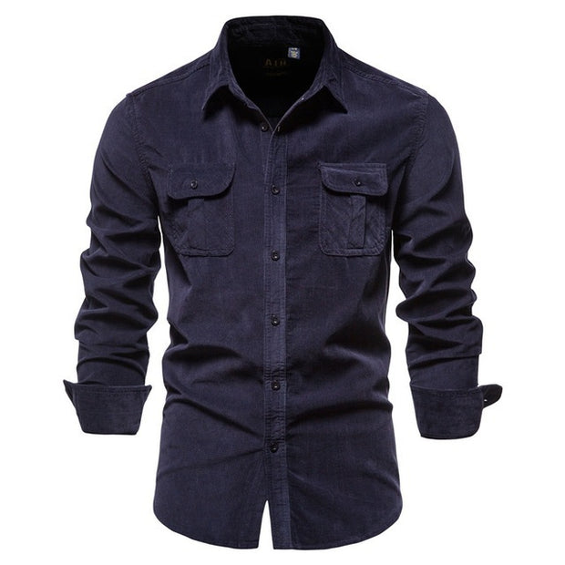 View details for Shirts For Men Wear Shirt College Tops Longsleeve Blue