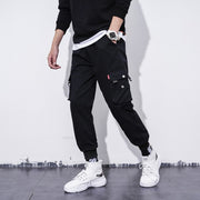 overalls mens loose plus size casual jogger pants.