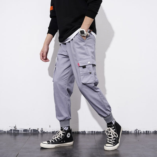overalls mens loose plus size casual jogger pants.