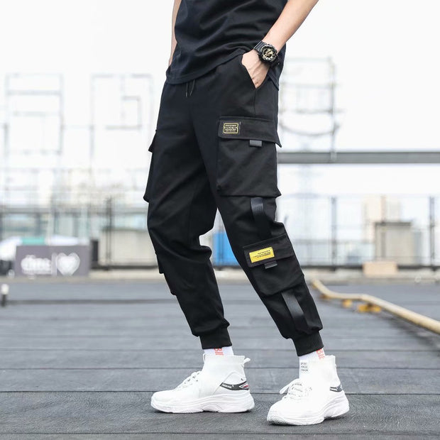 overalls mens loose plus size casual jogger pants.