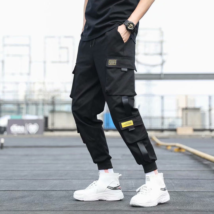 overalls mens loose plus size casual jogger pants.