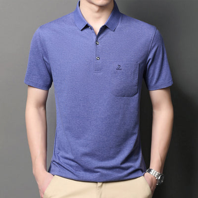 View details for Short-sleeved Solid Color T-shirt Polo Shirt T-shirt 