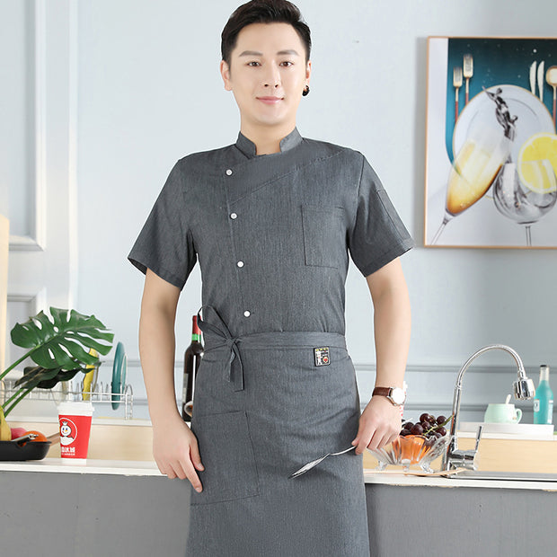 View details for Men Uniform Professional Jacket Outfit Long Sleeve Coat Restaurant Chef Wear