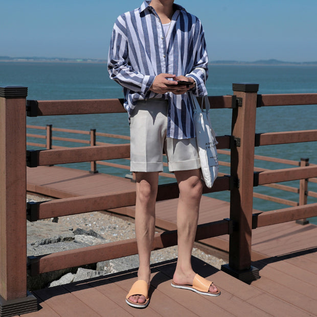 View details for South Korean Men Wear Smart Suit Pants Outside Instagram Trend