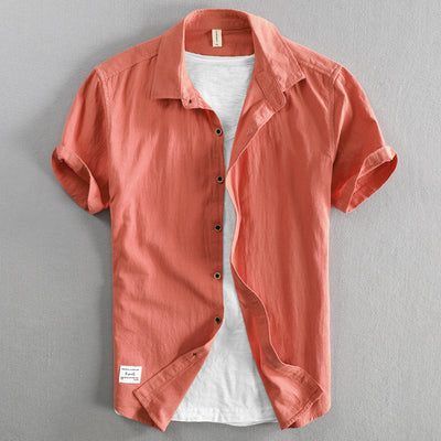 View details for Casual Loose Lapels Outer Wear Half Sleeve Top For Men 