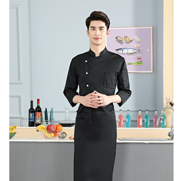 View details for Men Uniform Professional Jacket Outfit Long Sleeve Coat Restaurant Chef Wear