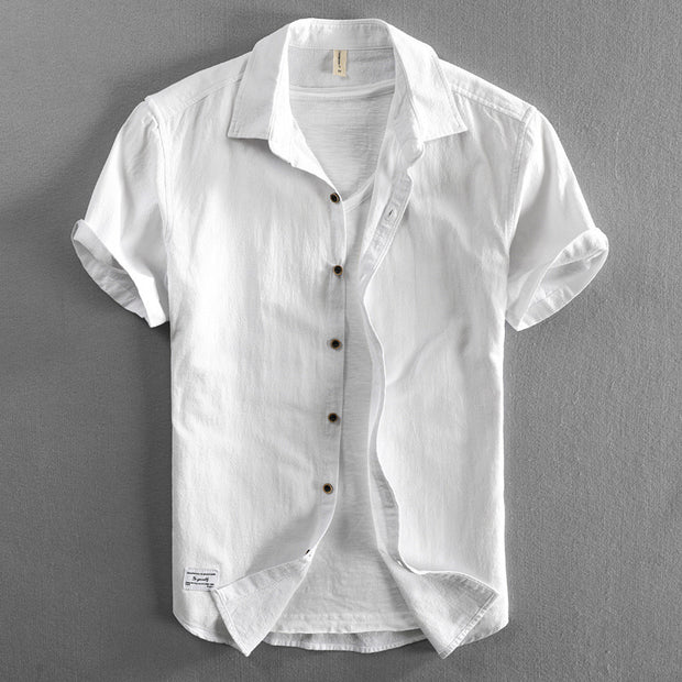 View details for Casual Loose Lapels Outer Wear Half Sleeve Top For Men