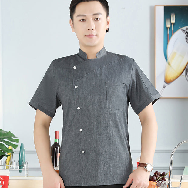 View details for Men Uniform Professional Jacket Outfit Long Sleeve Coat Restaurant Chef Wear