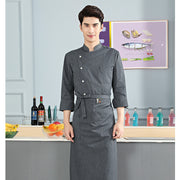 View details for Men Uniform Professional Jacket Outfit Long Sleeve Coat Restaurant Chef Wear
